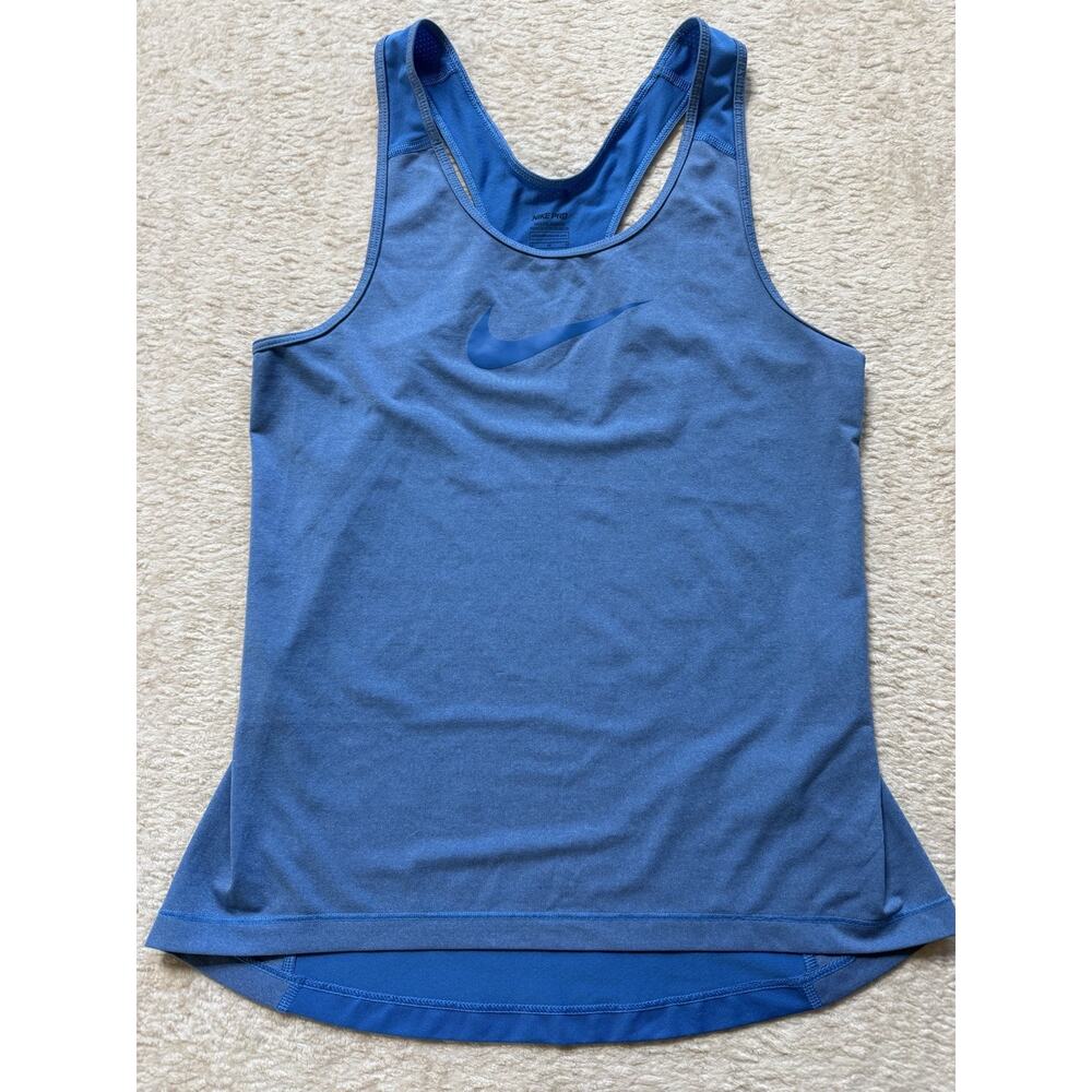 Nike Pro Womens Medium Blue Dri Fit Training Tank